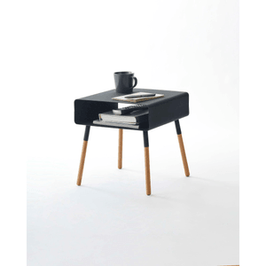 Storage Table - Short (14 H) - Steel + Wood Black