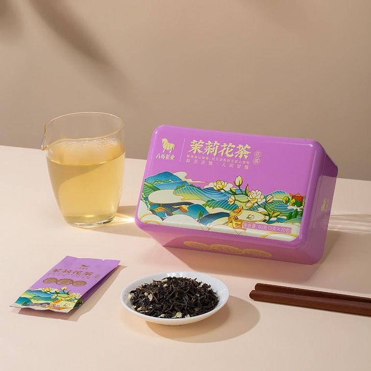 【中国直送】巴馬茶業 ジャスミン茶 日常使いの香り高い甘いお茶 箱入り 60g [3g*20杯分] 7