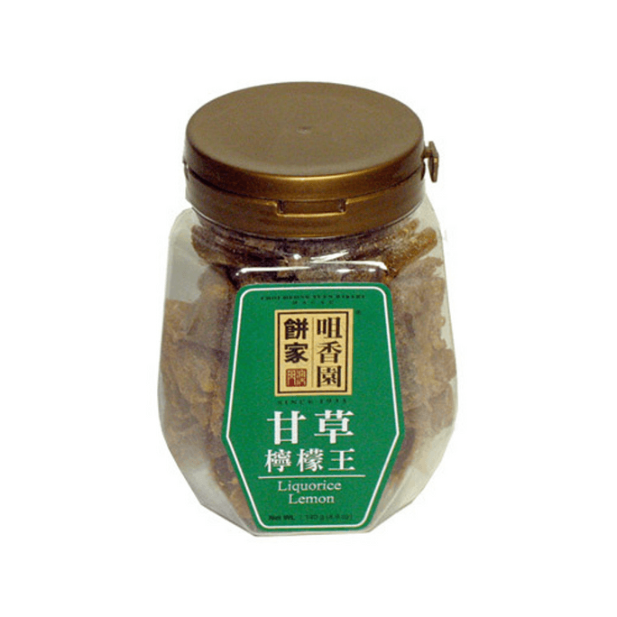マカオ咀香園 甘草レモン王 140g