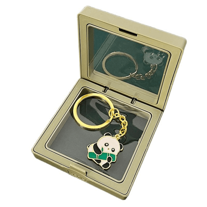 Chinese Style Cute Panda Keychain Small Gift Huggable Bamboo Panda 2.6*2.6cm