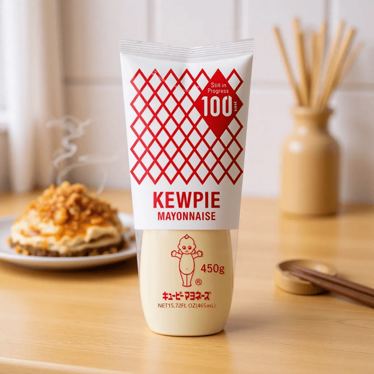Japanese Mayonnaise Tube, 15.72 fl oz【Kewpie 100th Anniversary】 3