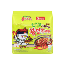 SAMYANG Buldak Jjajang Hot Chicken Flavor Stir-Fried Ramen - 5 Packs* 4.76oz