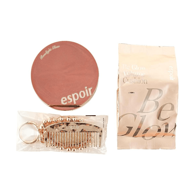 Be Glow Volume Cushion Foundation, with Refill, #Ivory - with Comb Keyring【Roselight Glow Collection】 15
