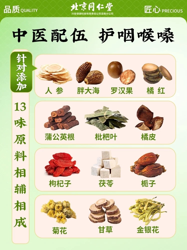 中國直郵】 信盛堂胖大海羅漢果化橘紅蒲公英八仙果咽喉養生茶包225g - Yami
