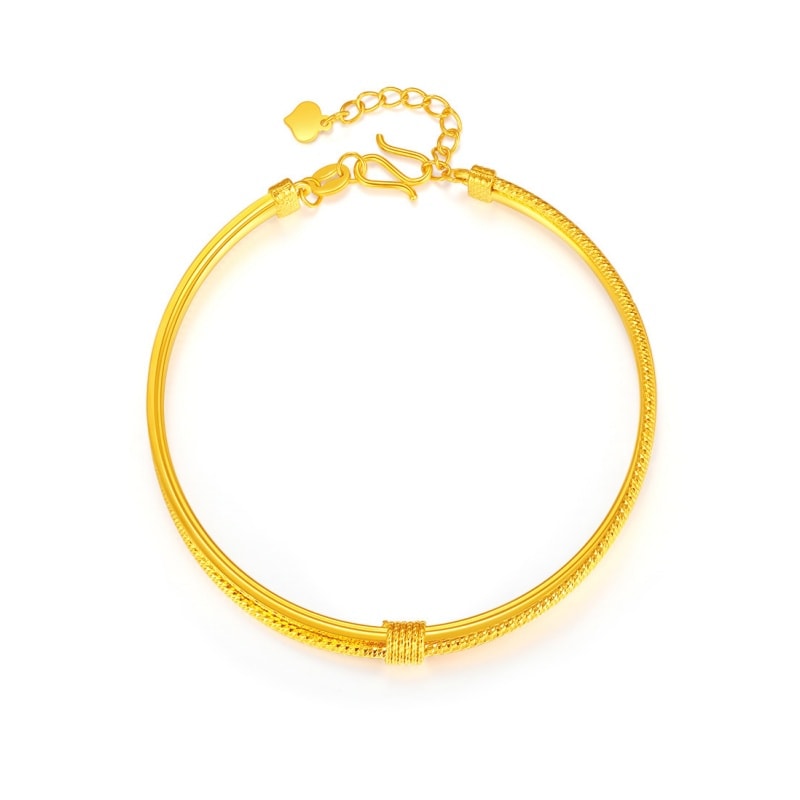 【中国直邮】 周大生 【高定新款】告白要趁早 爆闪小蛮腰生日极简风腕饰S990纯银手链开启浪漫派对节日礼盒送女友礼物 一个装