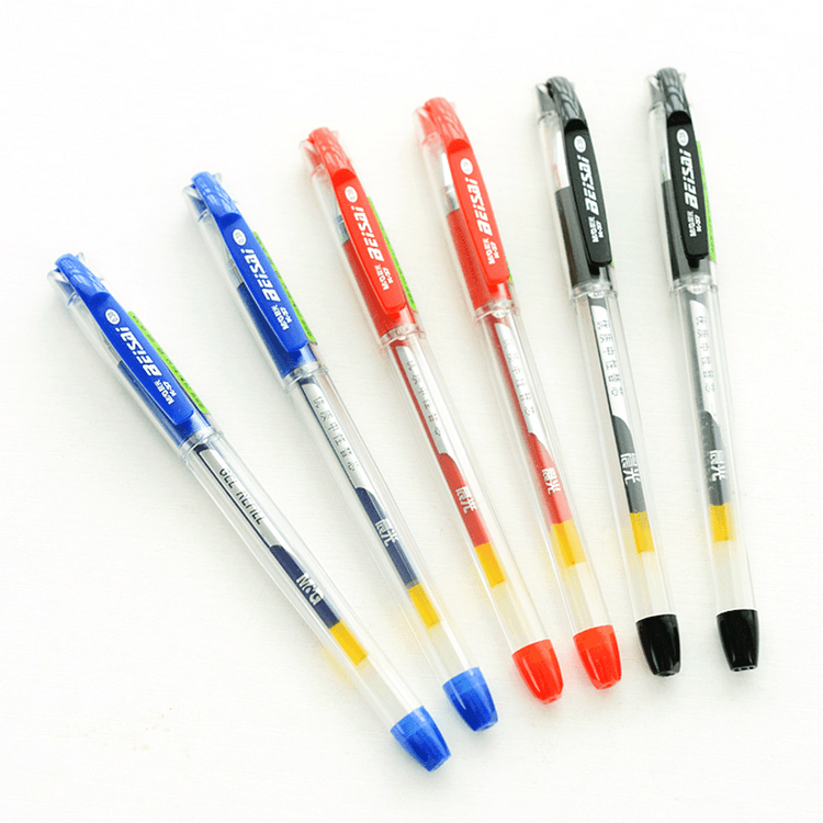 12Pcs Black Ink Gel Pens 0.38mm Fine Point Roller Ball Ballpoint Pens  Colorful