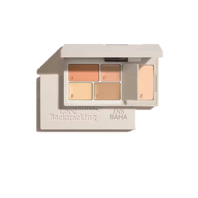 【中国直邮】 原色波塔 面部多效遮瑕盘遮瑕膏提亮遮盖痘印黑眼圈泪沟斑点三文鱼 02观己无痕 【暖调/偏深肤色】