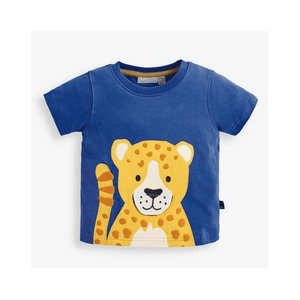 美国 MOM LOVES ME 儿童男童猎豹恤靛蓝色 3-4岁