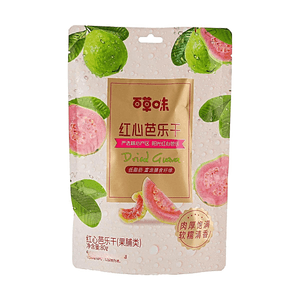 百草味 紅心芭樂乾 80g【肉厚飽滿】【軟糯清香】