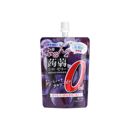 日本ORIHIRO蒟蒻 0卡蒟蒻吸吸果冻爽 巨峰葡萄味 130g