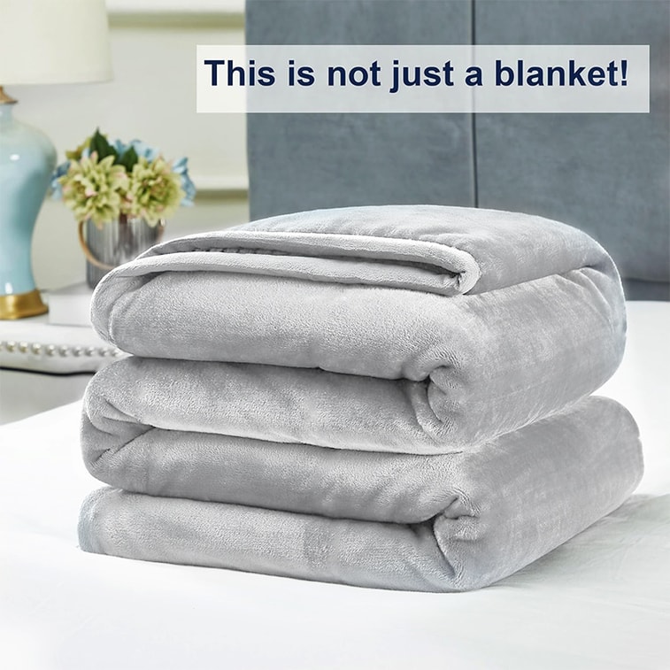 祖必苏 【超级特价】超大加厚毛毯King尺寸绿色一条 650g/平方超高克重 上市公司纺织精密不掉毛 法兰绒珊瑚绒特殊抗静电处理可铺可盖 一毯多用 2.28*2.74米 3