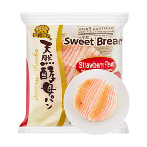 天然酵母焼き小麦パン、和風デザート、イチゴ風味、2.82オンス