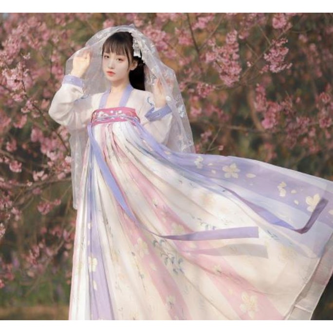 Chest-length Ru skirt suit Hanfu women's embroidered authentic spring summer and autumn Ru skirt