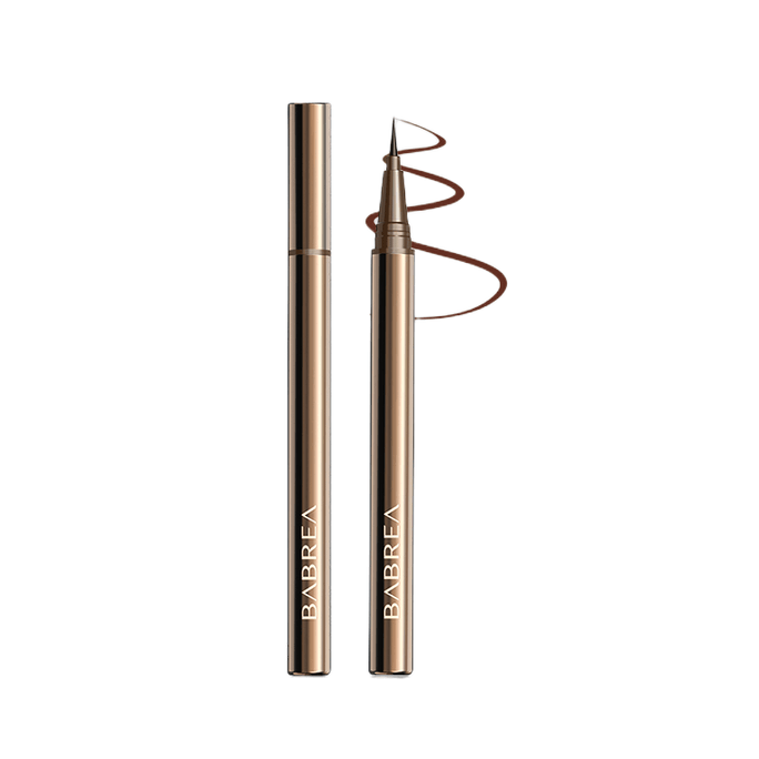Liquid Eyeliner gel pen waterproof sweat resistant not easy dizzy stain Natural smooth liquid pen #01 Gentle brown