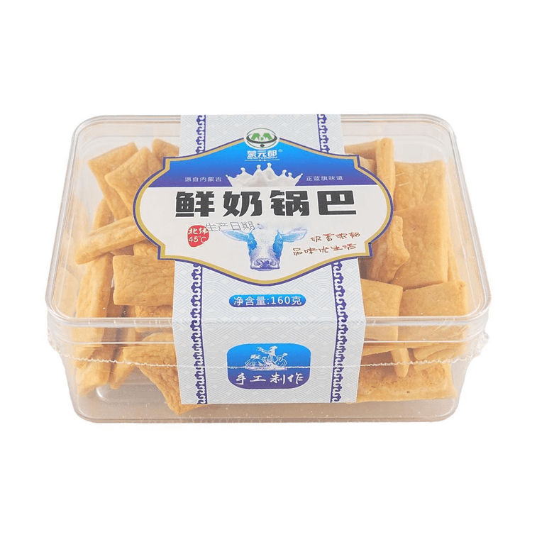 フレッシュミルクライスクラスト乳製品スナック、5.64オンス【砂糖不使用】 3