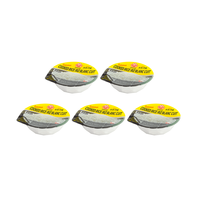 【Value Pack】Delicious Cooked White Rice, 7.4oz*5