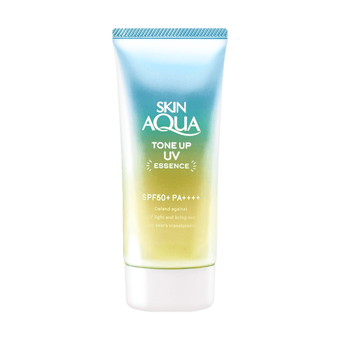 SKIN AQUA Tone Up UV Essence Mint Green Color Covers Red Problematic Skin SPF50+ PA++++ 80g