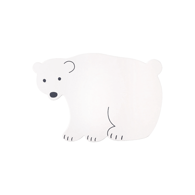 SARASARA Diatomaceous Earth Bath Mat Polar Bear