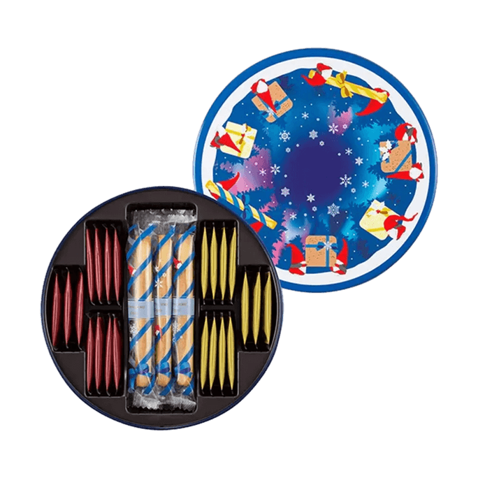 日本YOKU MOKU 圣诞限定什锦蛋卷曲奇礼盒 28枚入 【冬季限定·送礼之选】