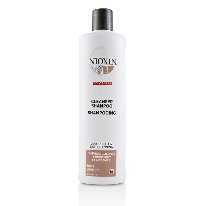 Nioxin Derma Purifying System 3 Cleanser Shampoo (Colored Hair, Light Thinning, Color Safe) 500ml/16.9oz