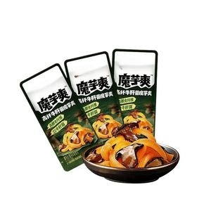 【中国直邮】 卫龙 高纤牛肝菌魔芋爽菌菇素毛肚散装小零食55袋
