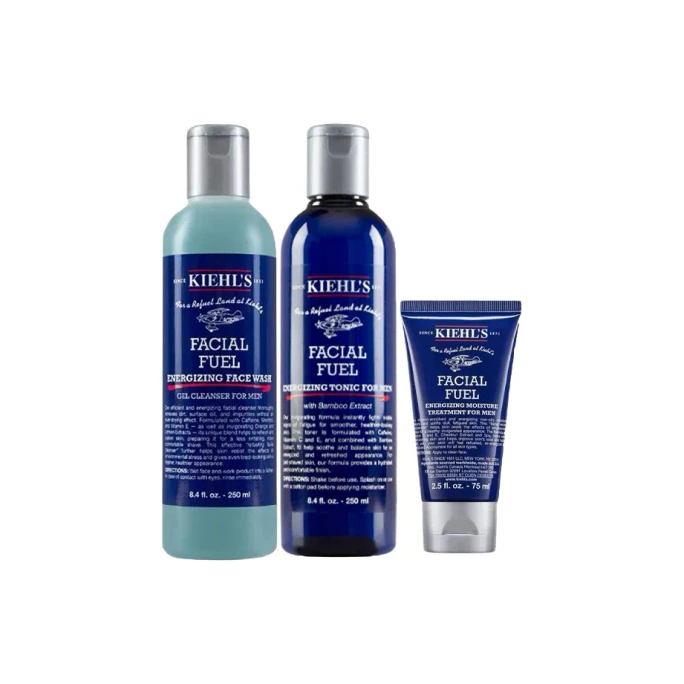 Men's Iced Americano Skincare Trio: Cleanser 250ml + Toner 250ml + Lotion 75ml