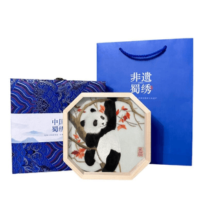 Intangible Cultural Heritage Shu Embroidery Handmade Embroidery Ornament, Safe And Joyful 17 * 17 * 3.8cm