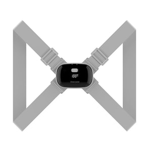 [중국에서 온 다이렉트 메일] Baiyi 스마트 교정 스트랩 안티 꼽추 교정 스트랩 성인 및 어린이를 위한 범용 지능형 꼽추 교정기 USB 충전 그레이