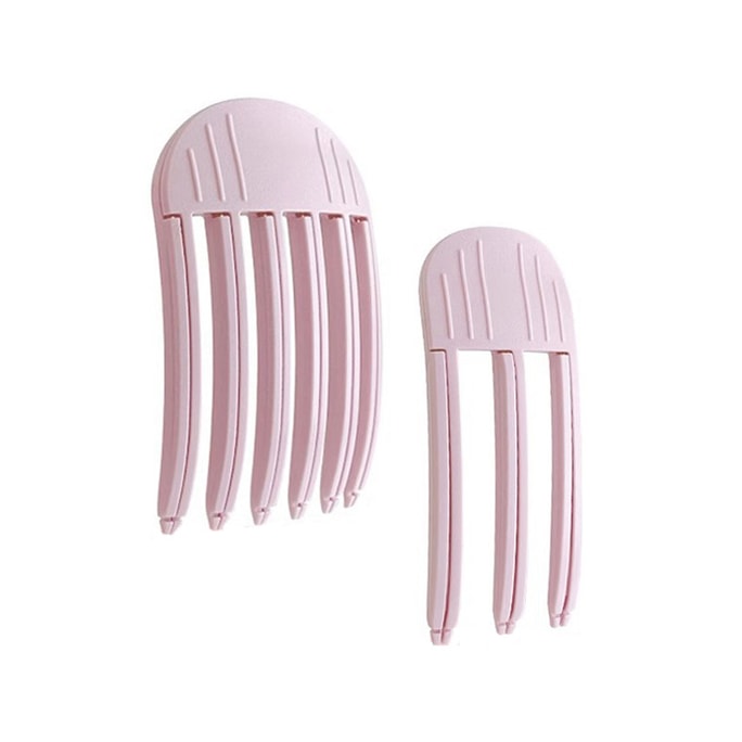 2025 New High Top Bangs Clip 2pcs #Baby Pink