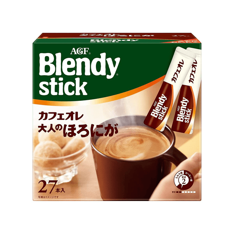 【日本直送品】AGF ブレンディスティック 深煎りミルクコーヒー 27本入