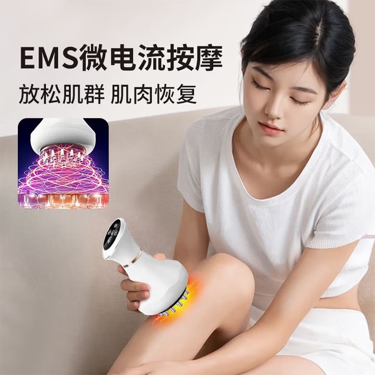 艾泊麦 9 档热电流热敷经络梳电动经络刷揉肚子神器【家用多功能按摩器】恒温热敷微电流导梳 头皮经络疏通养护护理仪 便携充电式养生按摩梳 全身颈部肩背经络疏通理疗仪 男女老少居家日常放松舒缓按摩神器 4