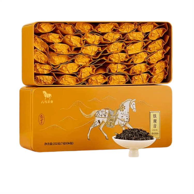 中國直郵】 八馬茶業安溪濃香鐵觀音茶葉自己喝官方旗艦店252g/盒- Yami