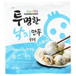[Hanmandoo] 美味韓國章魚餃子 冷凍餐或點心 (薄皮) (15 件) (420克)