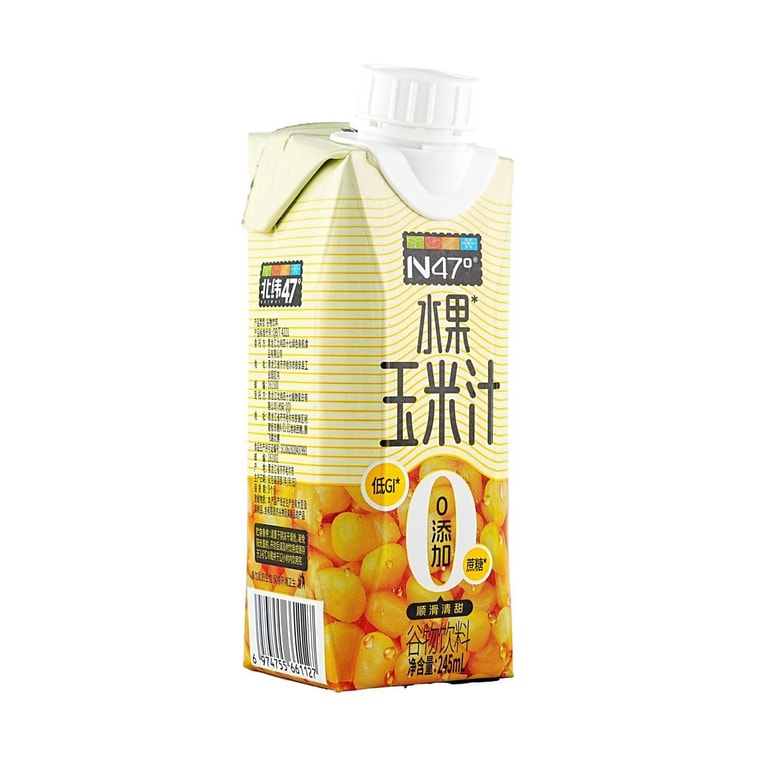 北纬47° 水果玉米汁 谷物饮料 245ml 【线上独家】【0蔗糖0添加低GI】【顺滑清甜】 5