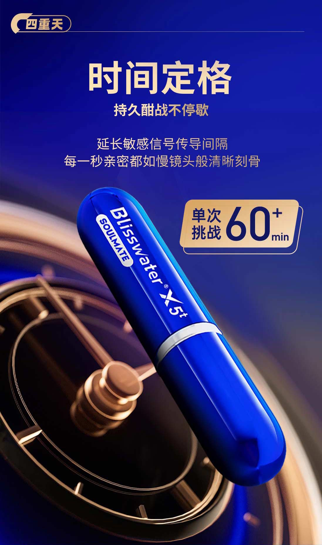 Blisswater 5th Generation Delay Spray: Extraordinary Long-lasting Non-Spray 6ml+ Pleasure Gel Set