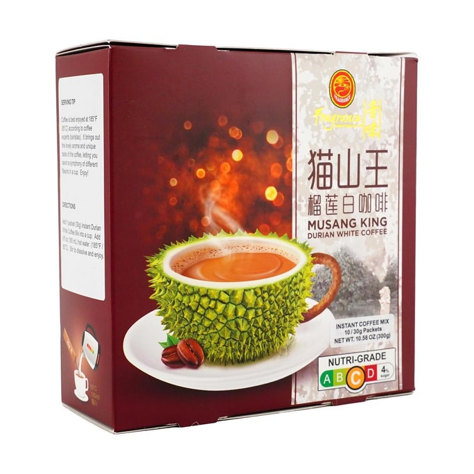 Musang King Durian White Coffee 300g