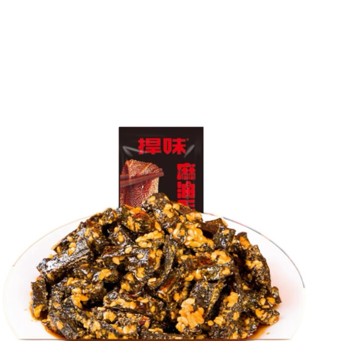 【中国直邮】 捍味 麻酱素毛肚零食魔王魔麻油味肚脆10g*15包