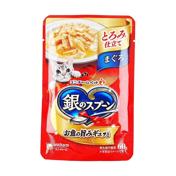 日本UNICHARM PET尤妮佳寵物 貓咪鮪魚貓糧 寵物濕糧 60g