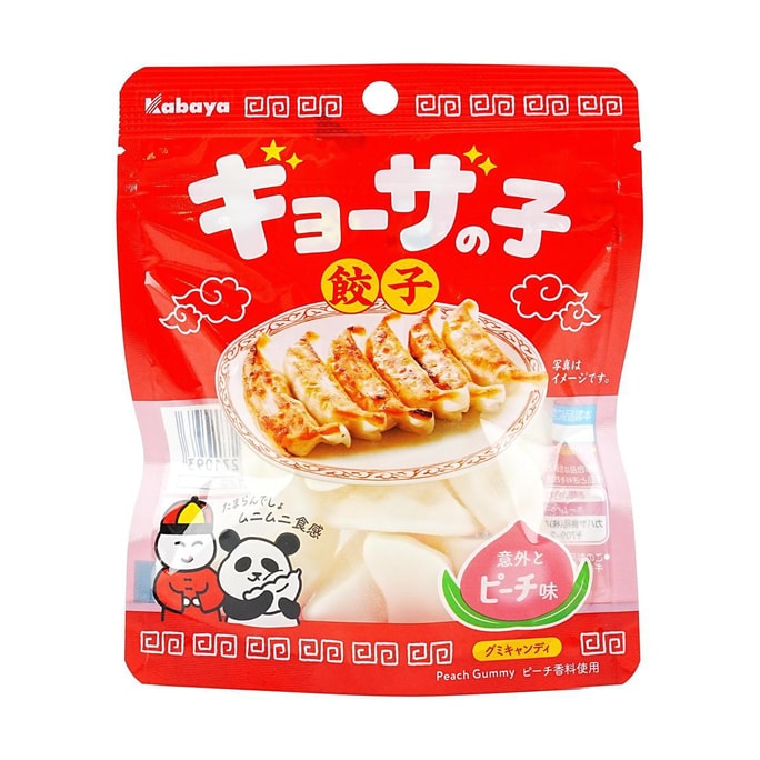 日本KABAYA卡巴也 饺子软糖 桃子味 50g 【软糯口感停不下来】