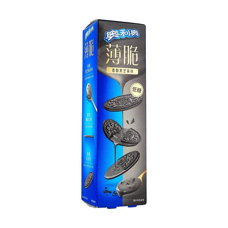 Thin And Crispy Sandwich Cookies,Rich Black Sesame Flavor ,2.19 oz *3【3 Pack】【Low Sugar】 6
