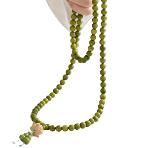 Ruyi Cultural And Creative Green Sandalwood Hand Play Buddha Bead Plate Play Bracelet * 1 Piece