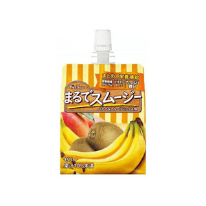 [일본 직배송] 하우스 스무디 150g, 바나나 & 과일 믹스 맛. 바나나 베이스에 새콤달콤한 키위가 어우러져 진하고 크리미한 과일 주스/젤리 질감을 자랑합니다. 비타민 A, C, E, 식이섬유, 철분, 칼슘까지 풍부하게 함유되어 있습니다. 휴대하기 편리한 작은 포장으로 아침 식사 대용으로도 좋습니다.