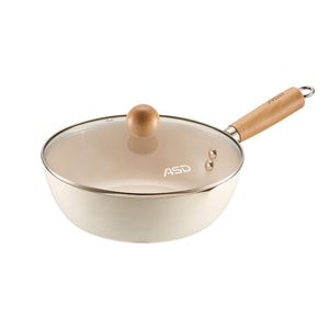 Titanium Ceramic Non-Stick Wok Healthy Safe Easy to Clean 11.02 in