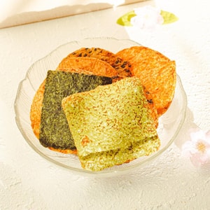 TEKKA MUSASHI Senbei Rice Cracker Assorted Gift Box - 4 Flavors, 9.52oz