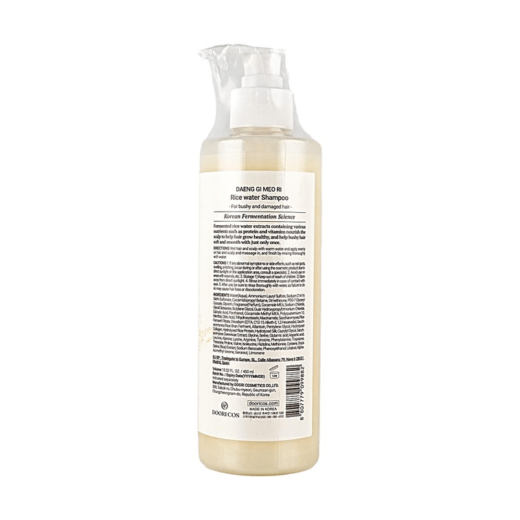 Repairing Rice Water Shampoo For Dyed Permed Damaged Hair 13.53fl oz 7