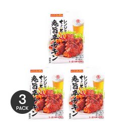 日本HIGASHIMARU 微波爐辣子雞調味料 美味辣炸雞調味料 31g *3【3份超值裝】