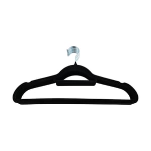 黒ベルベット製レギュラーハンガー 10本セット