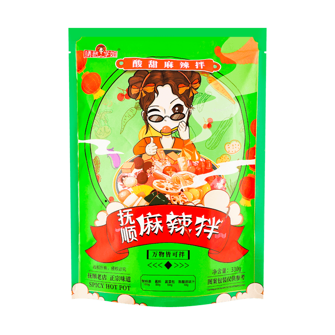 【东北抚顺风味】靖昔学姐 麻辣拌 酸甜味 330g