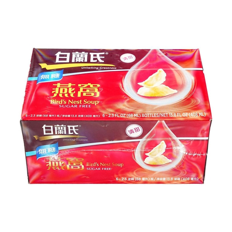 英國BRANDS白蘭氏 滋養養顏無糖燕窩 補血補氣 408ml*6瓶入 6