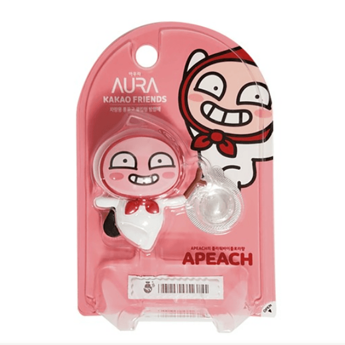 한국 카카오프렌즈 귀여운 복숭아 차량용 방향제 장식 - 1개